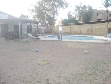 Backyard with pool
