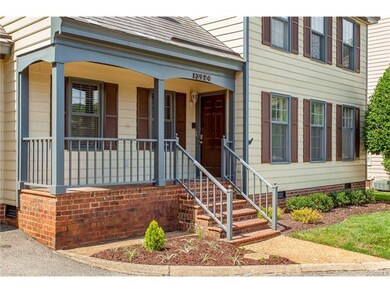 Beautiful brick porch entry