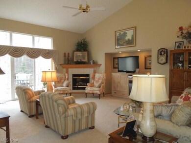 Great Room from Foyer showing the Vaulted Ceiling,