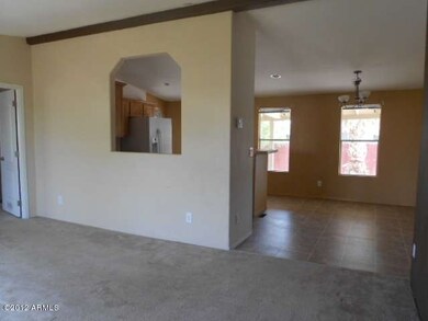 family room and kitchen