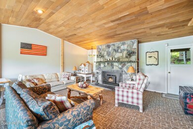 Rock Wood Fireplace
