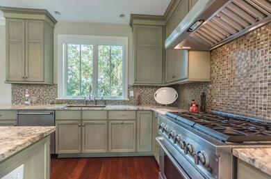 Kitchen with chef stove