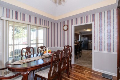 Bright formal dining room