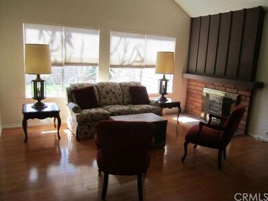 Living room with fireplace