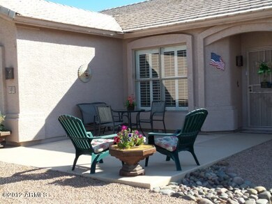 Sitting area in front of home