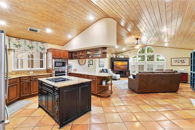Open kitchen and family room