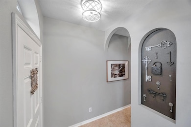 Bright welcoming arched entryway