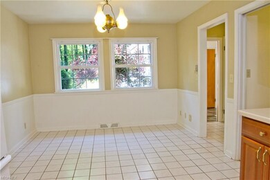 dinette area, part of kitchen, tile floor