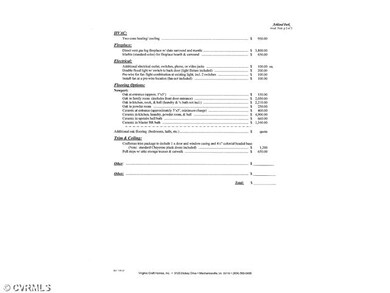 Other - List of Available Features/Options Page 2 
