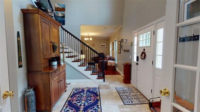 Looking into the den from the foyer.