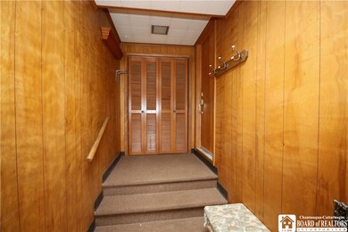 front entrance next to garage