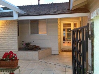 Beautiful tile courtyard entry