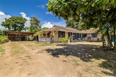 Large level lot is tucked away off the road with p