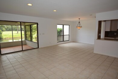 Family room with eat in area view
