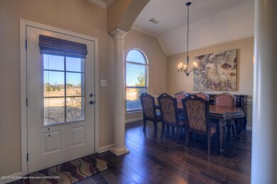 Front entry & dining room