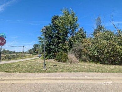 View from across street of wooded lot