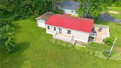 A beautiful flat ranch home with 180 degree water
