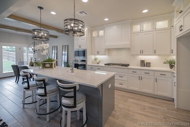 Kitchen staged