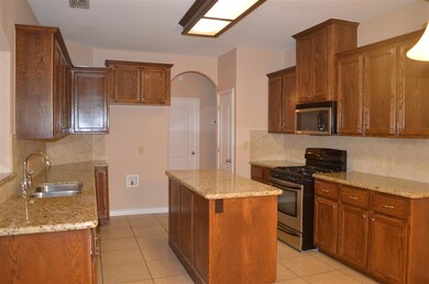 kitchen with granite countertops