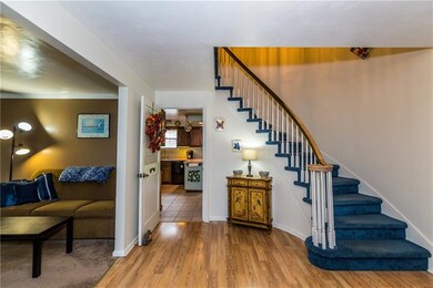 Open Floor plan to show living room and kitchen of