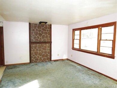 Living room, kitchen to the left.