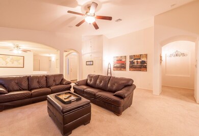 Living area to den