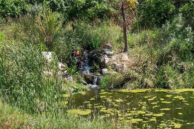 New water feature on pond.