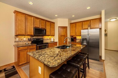 maple cabinets/corner pantry