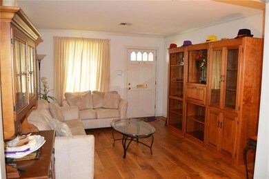 View of living room from dining room! Some furnitu