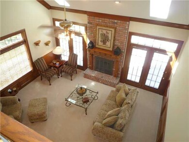 View from second floor balcony of the spacious two