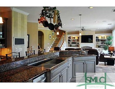 Kitchen. Stunning gourmet kitchen is wide open to 