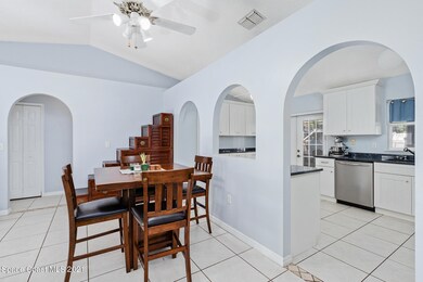 Dining area and kitchen
