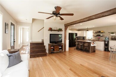 Reclaimed wood lends to the...