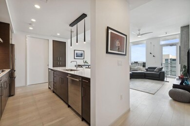 Kitchen featuring stainless steel appliances, a s