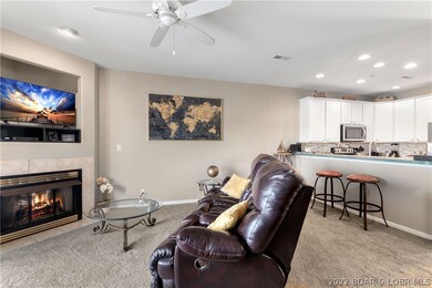 Living area to kitchen