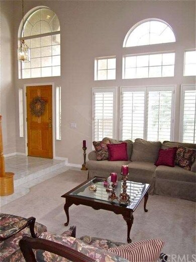 Step down to the formal living room