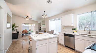 Kitchen with Quartz and Island