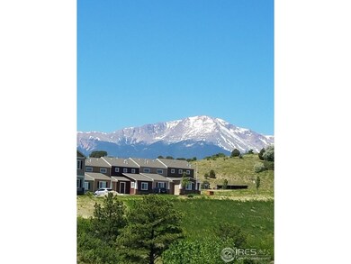 View of Pikes Peak from backyard
