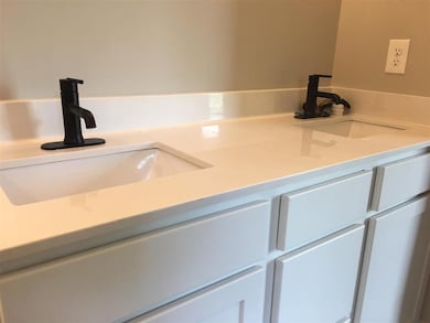 Double sinks in master bathroom