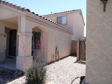 West side of home