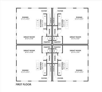 Building 4 units - 1st floor