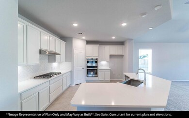 The heart of the home—this beautiful open kitchen welcomes gatherings with its bright, inviting layout. Featuring wood-like vinyl floors that look just like real wood but without the upkeep! Perfect for cooking, entertaining, or enjoying a casual meal with loved ones.   All built in appliances, granite countertops and more!  **Image Representative of Plan Only and May Vary as Built**.