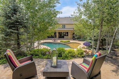 Upper stamped concrete patio