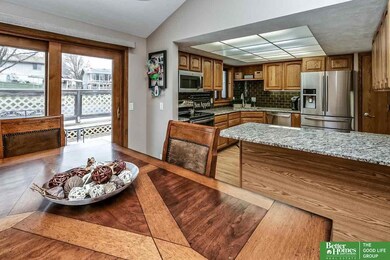 Enjoy views of outdoor family fun area with pool, trampoline & swing set!