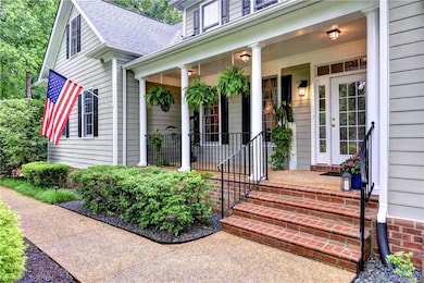 Front porch for coffee in the morning