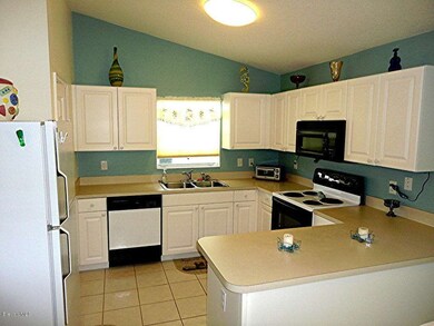 Roomy kitchen.