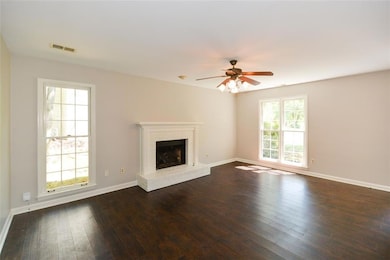 Front living room with gas fireplace