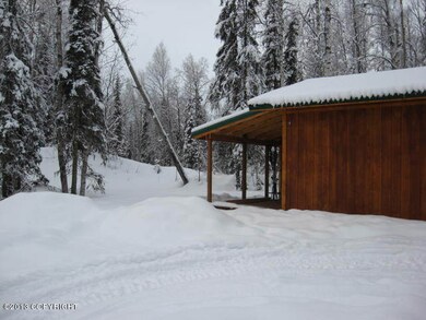 covered back deck in winter