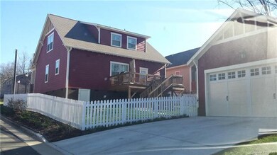 Newly built homes across the street