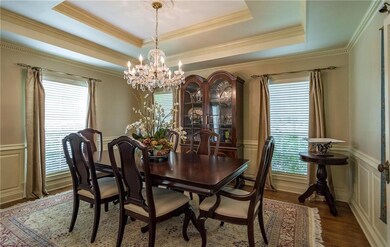 Formal Dining Room with double tray ceiling